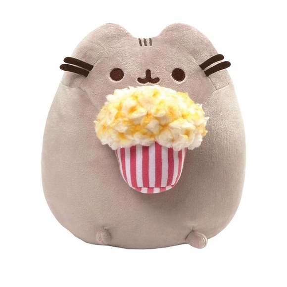 Pusheen The Cat Licensed Pusheen Snackable with Popcorn Plush Toy 9.5” Brand New - Picture 6 of 6